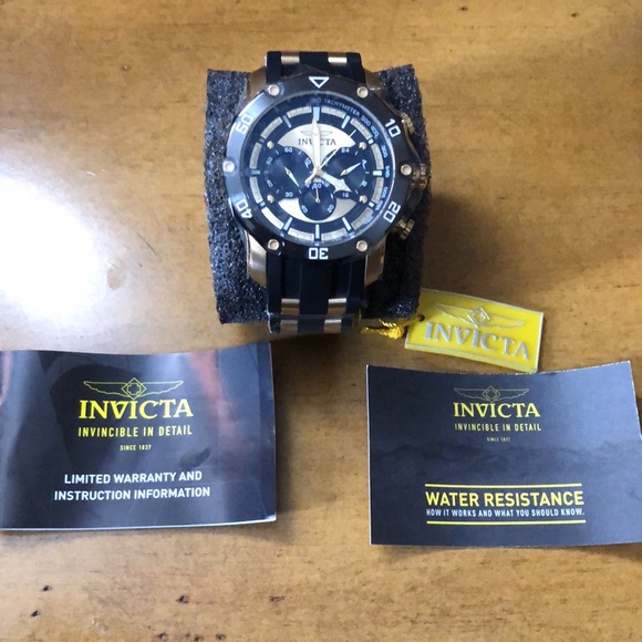INVICTA Pro Diver Men VD 54 B Quartz Watch (Black/Gold) - Picture 5 of 10